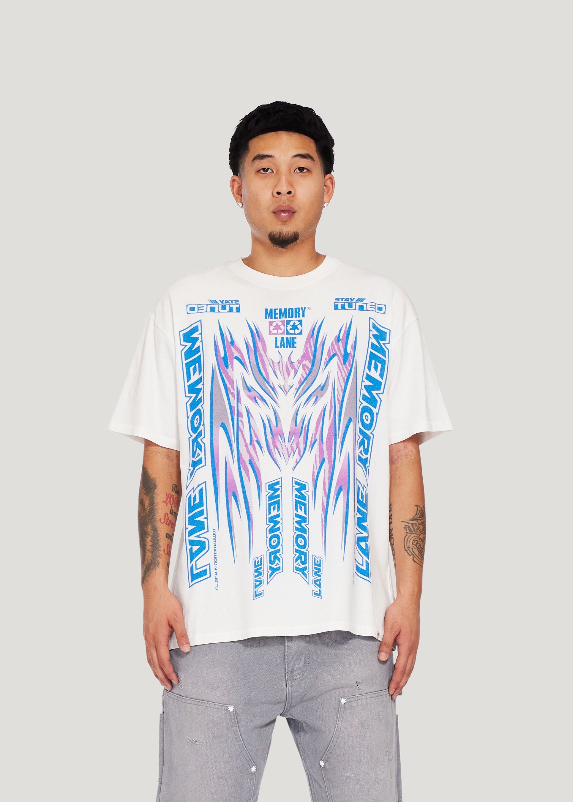 Decal Banner Tee (Off White)