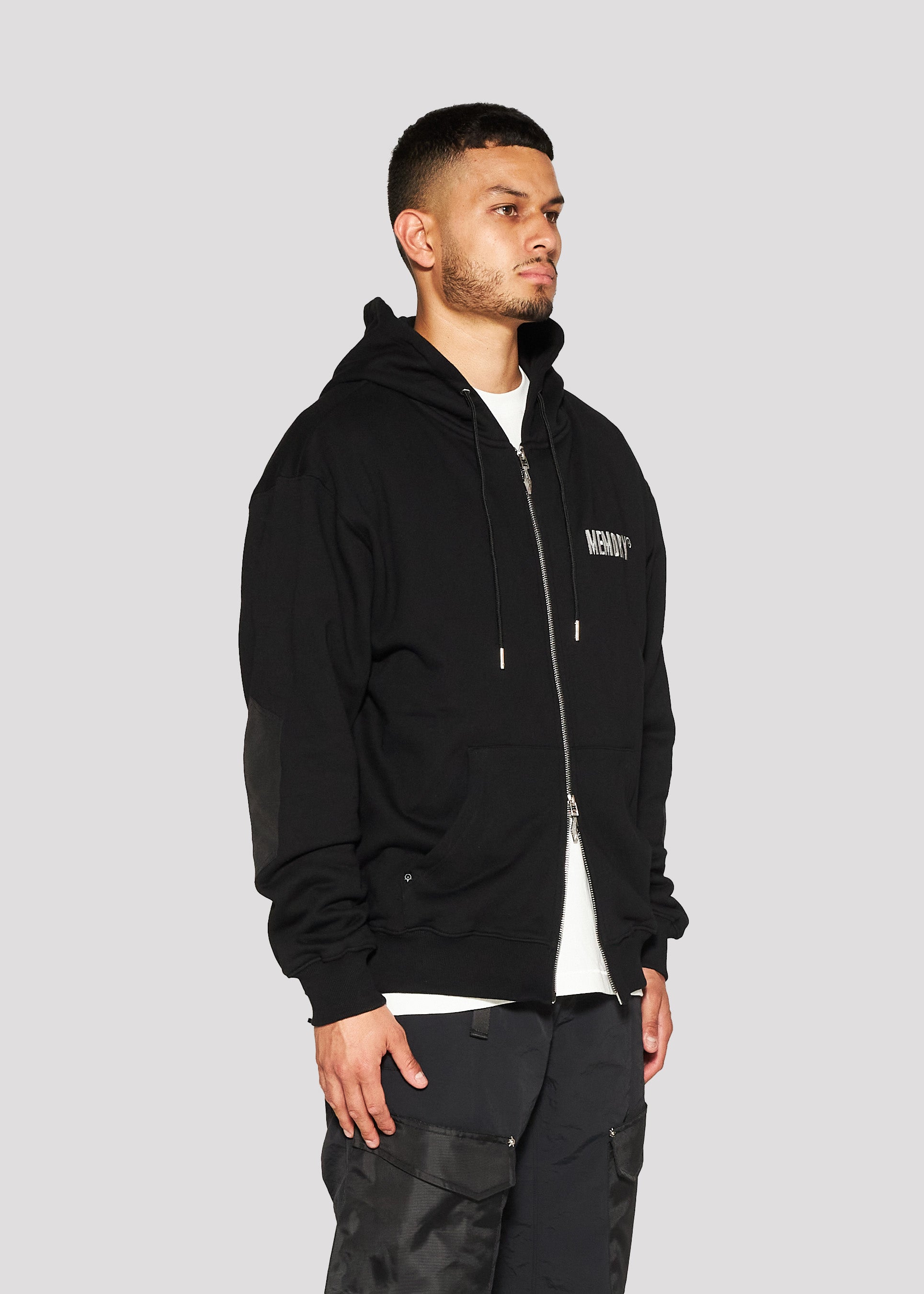 Mount M Zip Hoodie (Black)