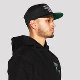 Stack Type Snapback (Black)