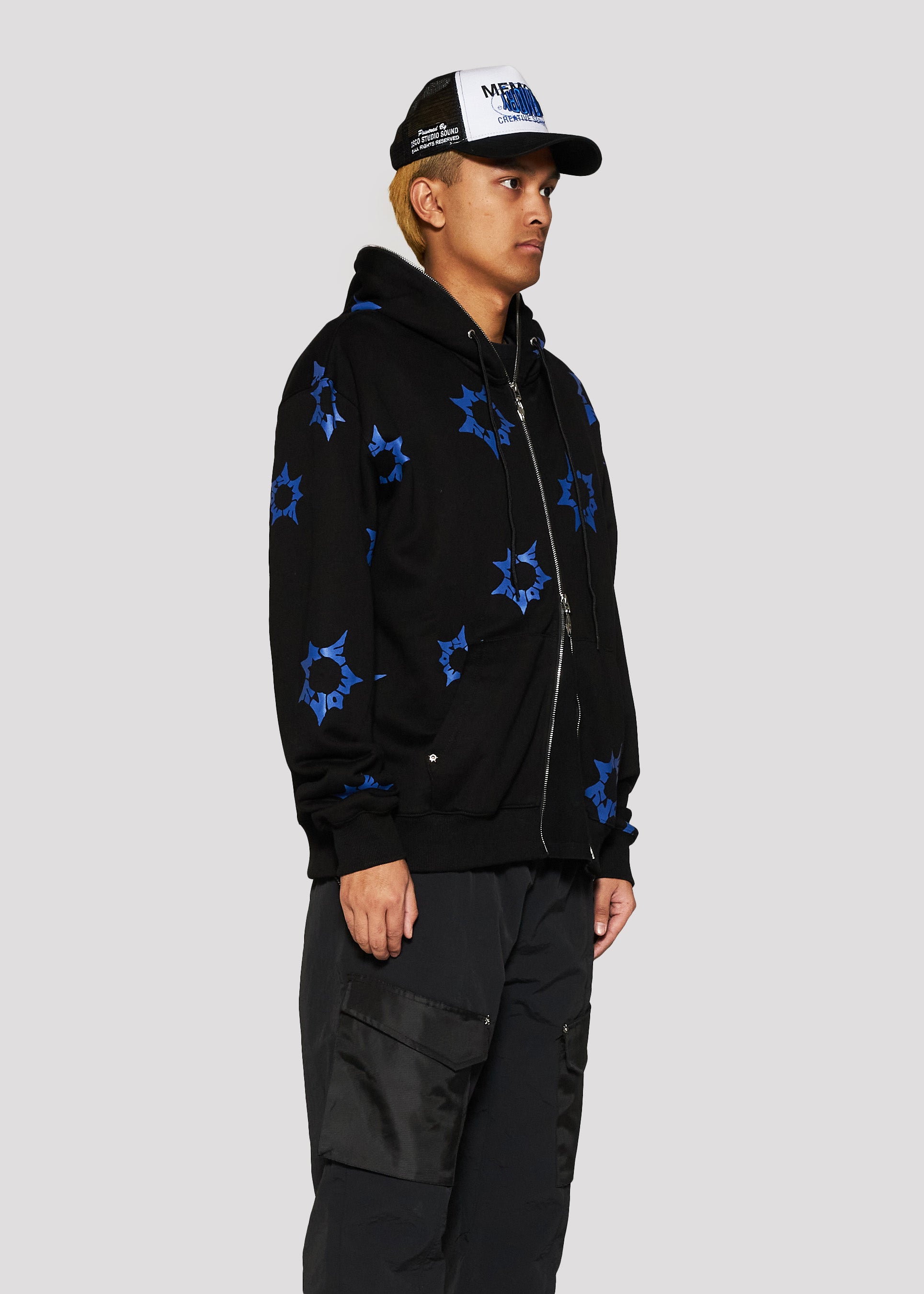 Memory Blast Zip Hoodie (Black)