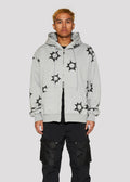 Memory Blast Zip Hoodie (Heather Gray)