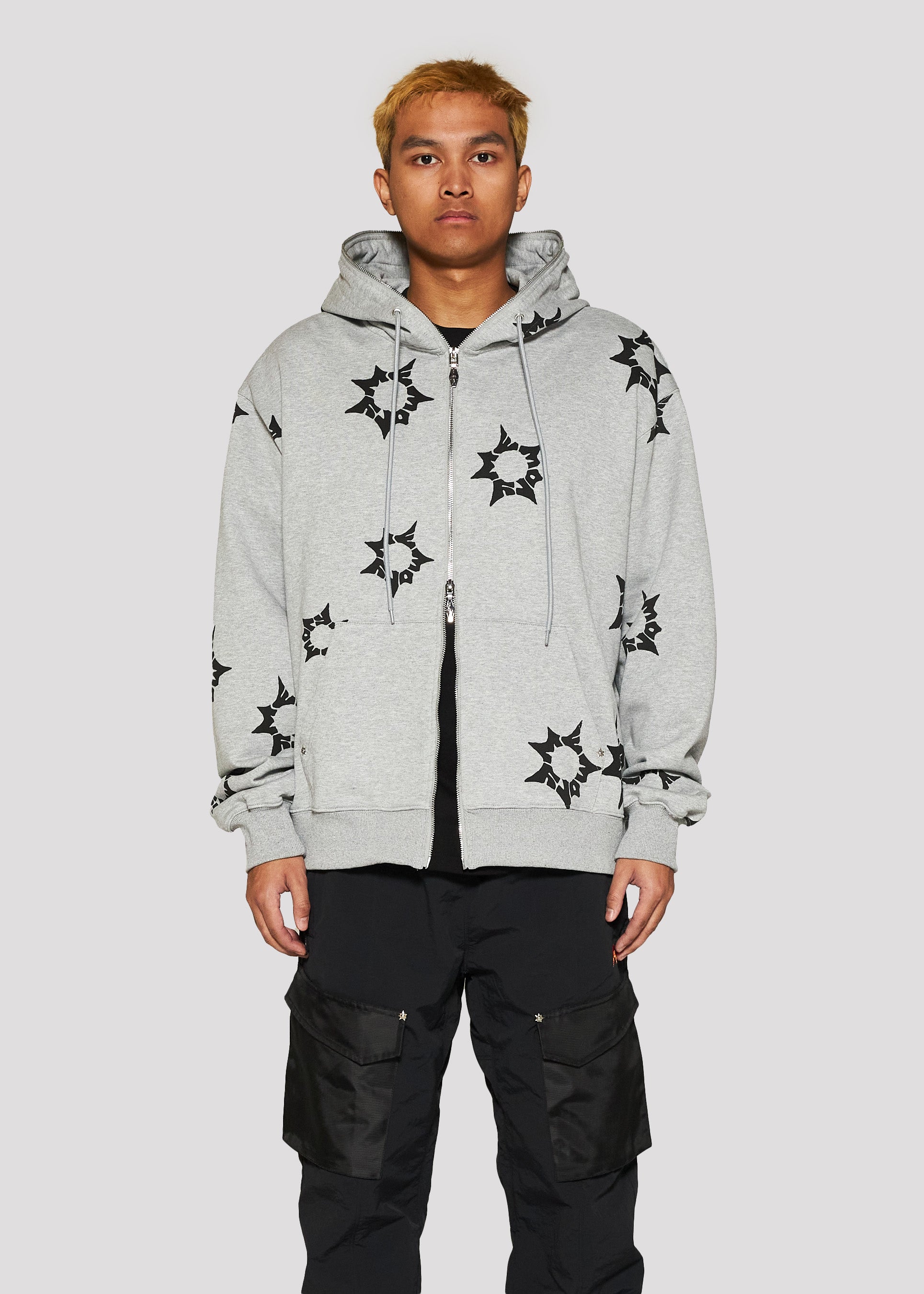 Memory Blast Zip Hoodie (Heather Gray)