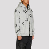 Memory Blast Zip Hoodie (Heather Gray)