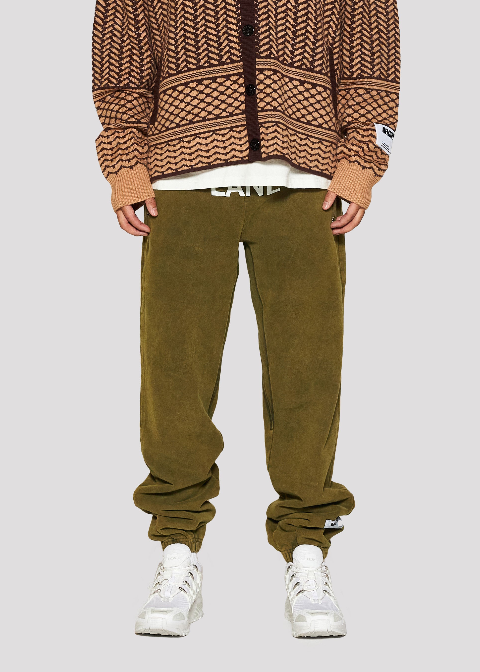 Stack Rise Sweatpant (Olive)