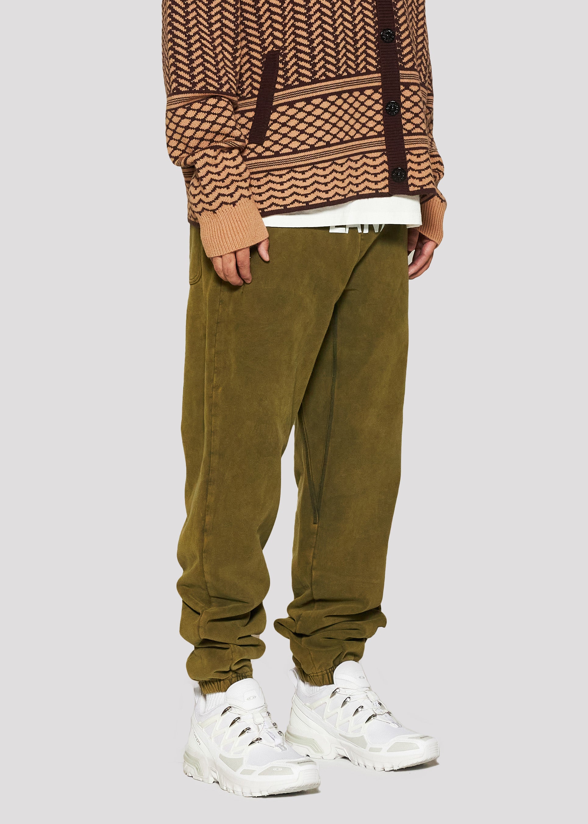 Stack Rise Sweatpant (Olive)