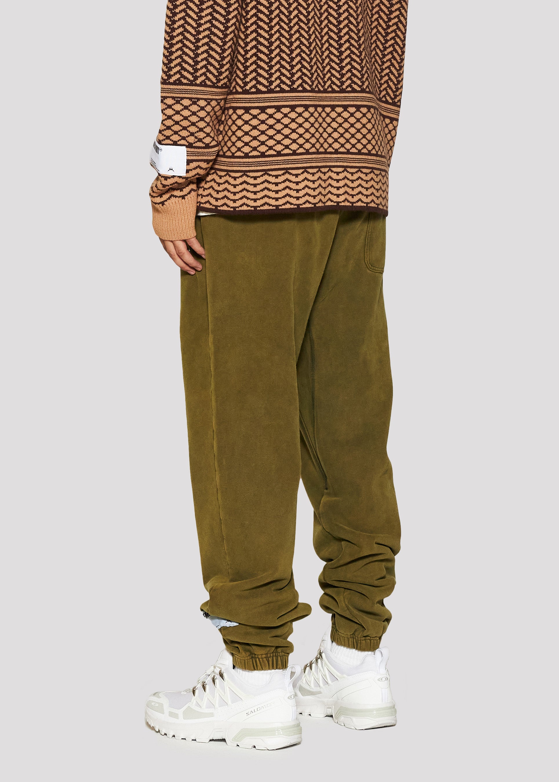 Stack Rise Sweatpant (Olive)