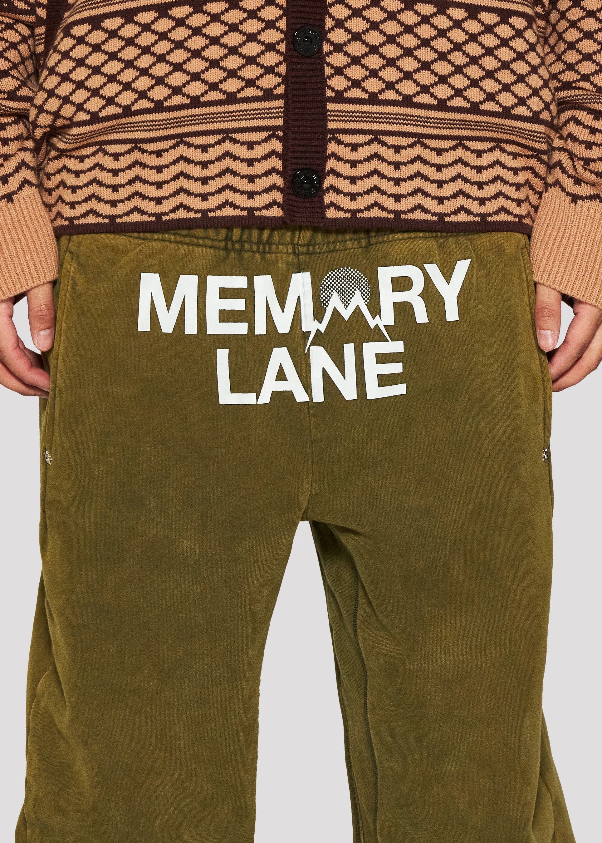 Stack Rise Sweatpant (Olive)