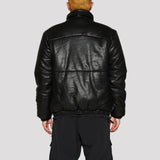 Leather Down Jacket (Black)