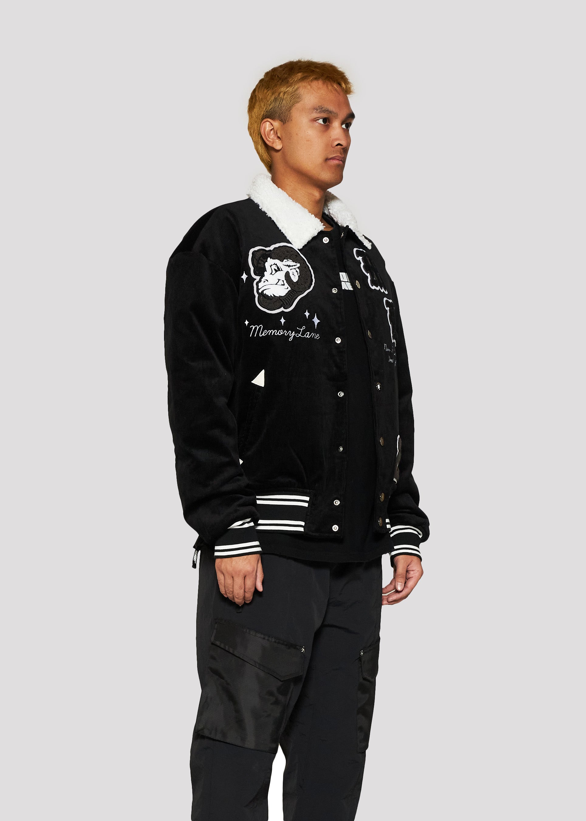 Ramsy Letterman Jacket (Black)