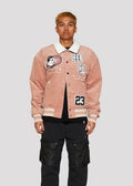 Ramsy Letterman Jacket (Dust Pink)