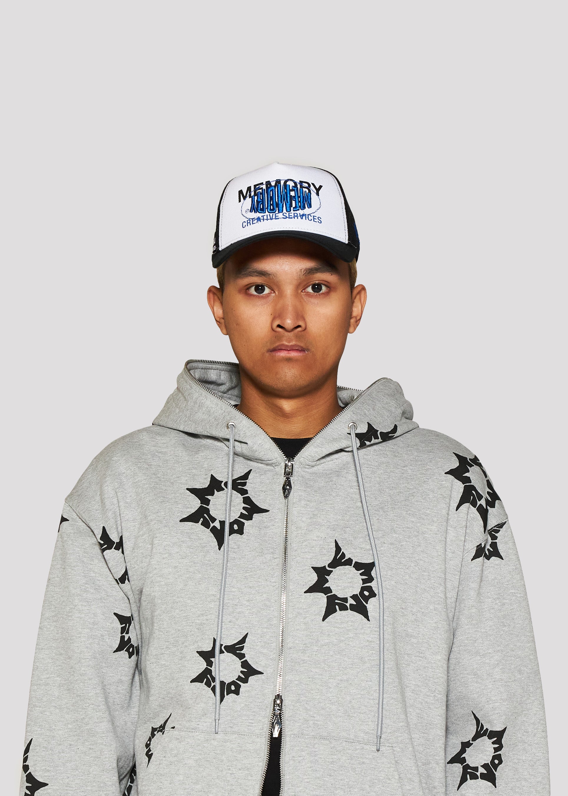 Overlay Trucker Cap (Black/White)