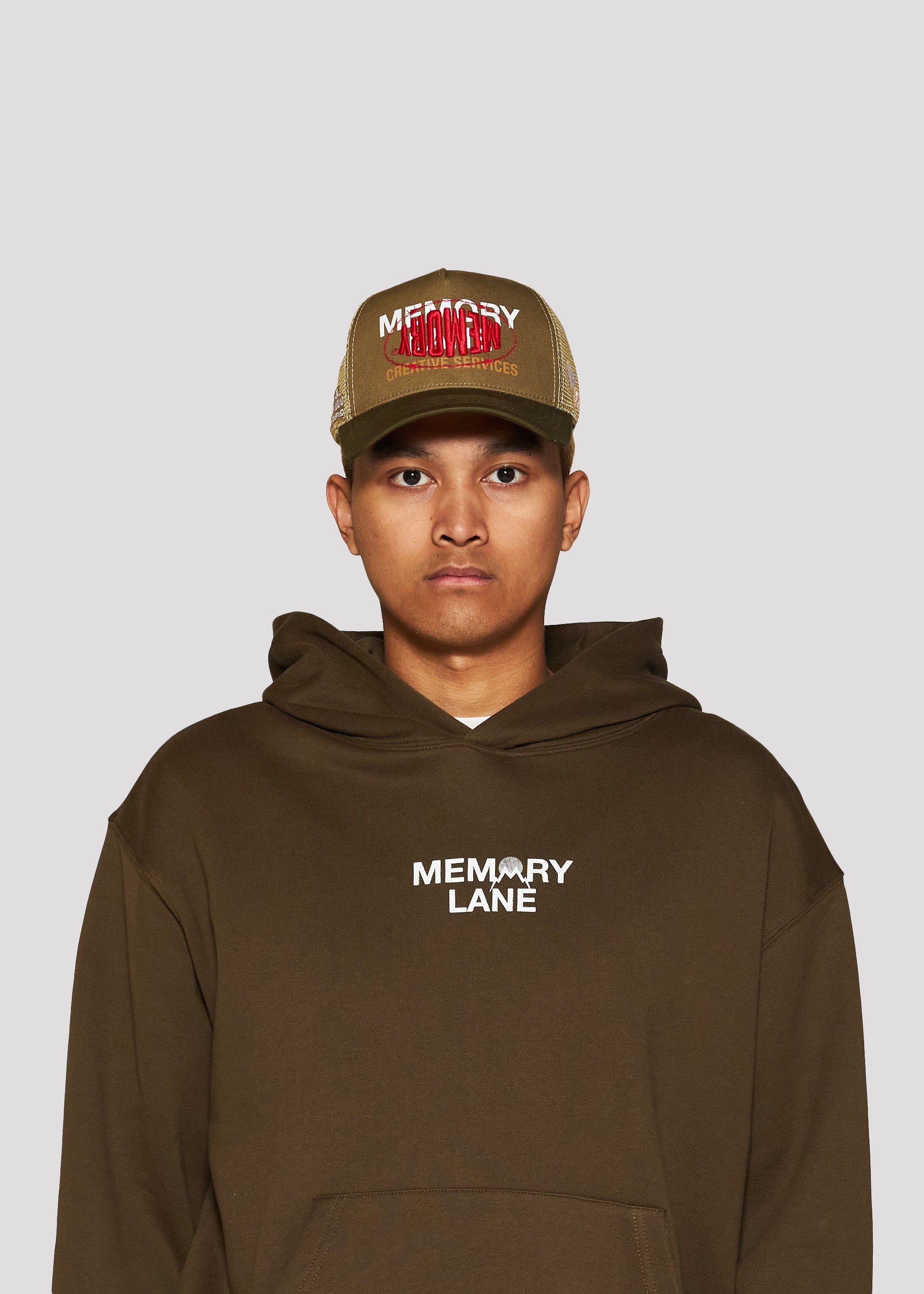 Overlay Trucker Cap (Olive)