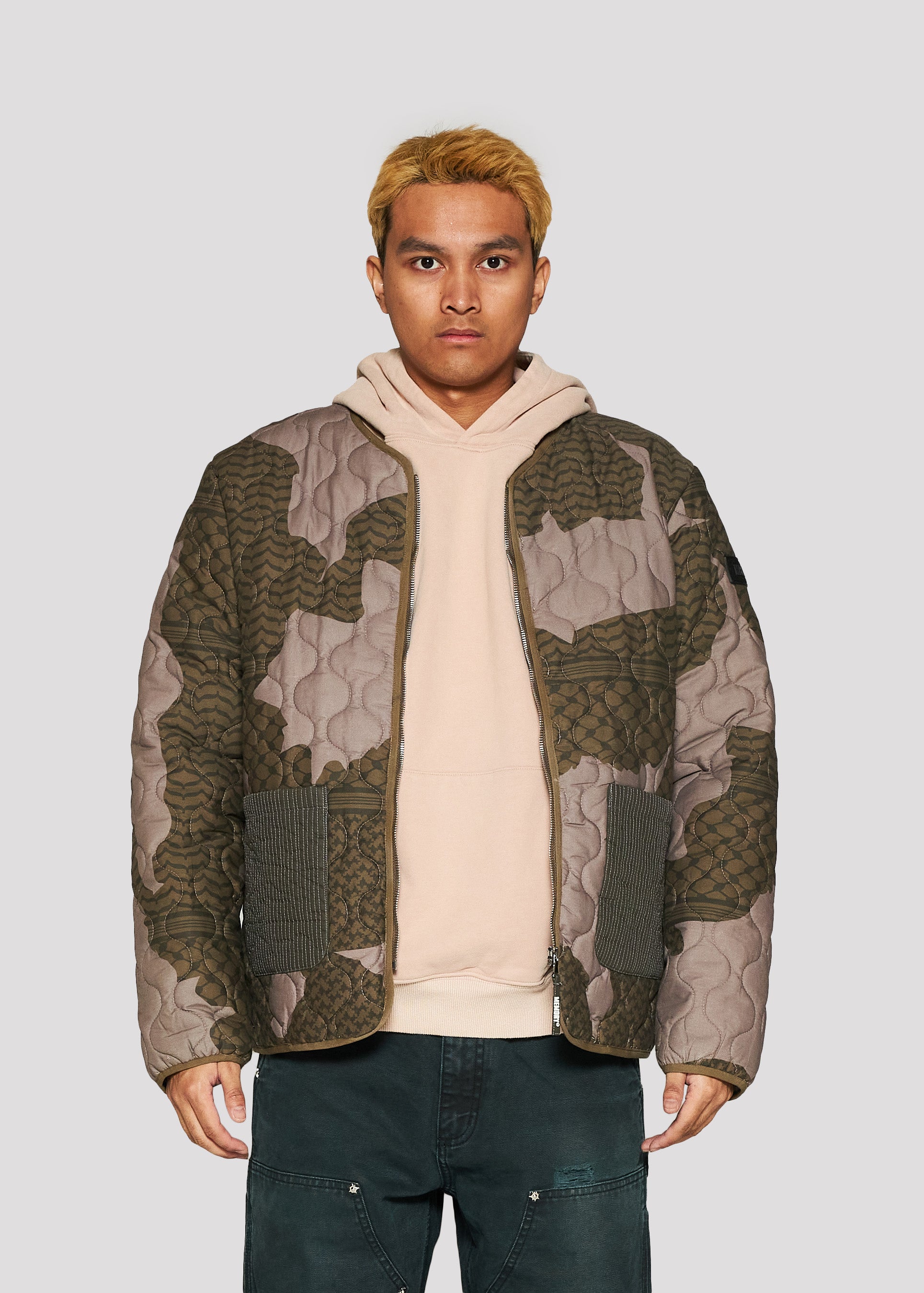 Patchwork Liner Jacket (Camo)