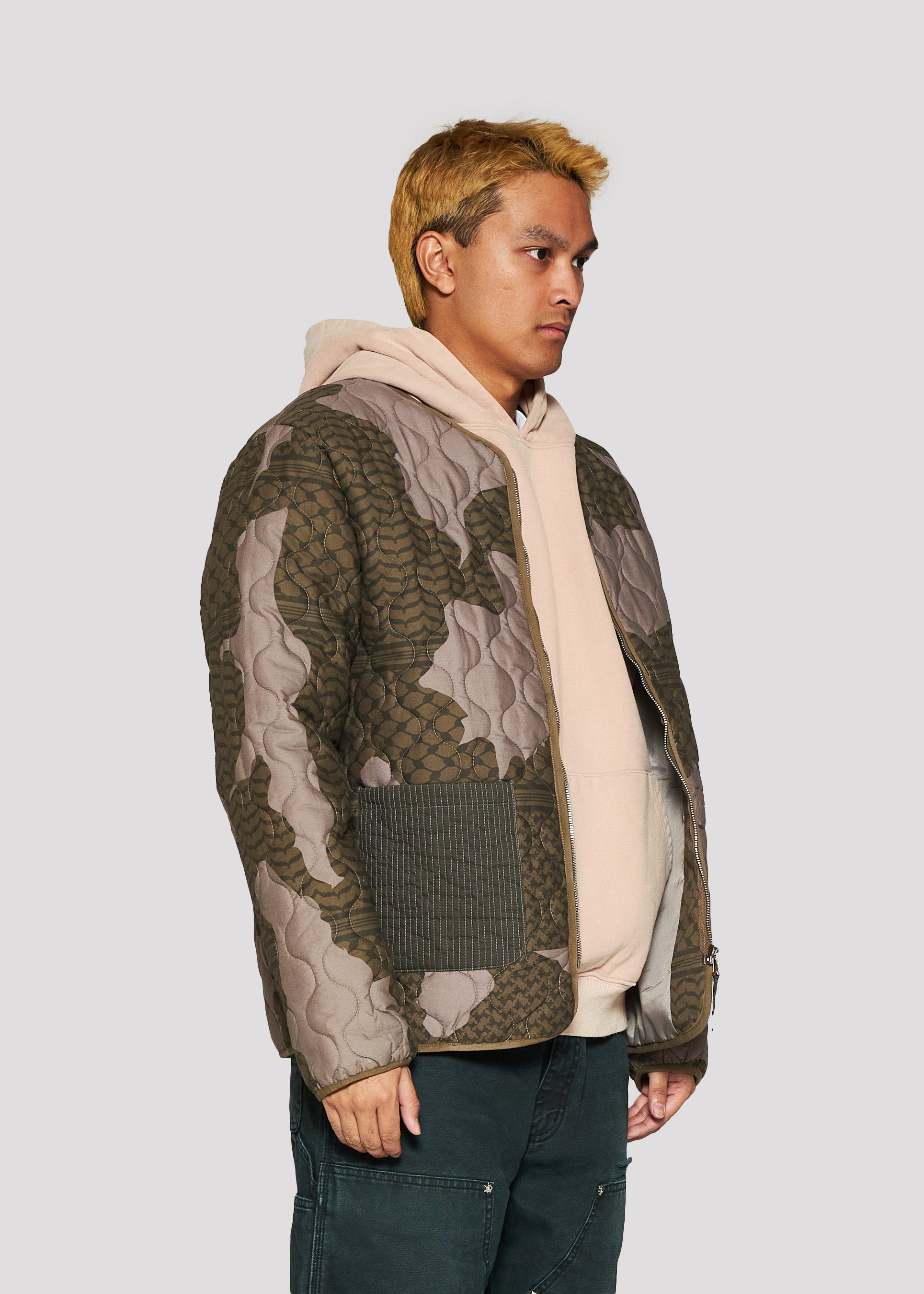 Patchwork Liner Jacket (Camo)