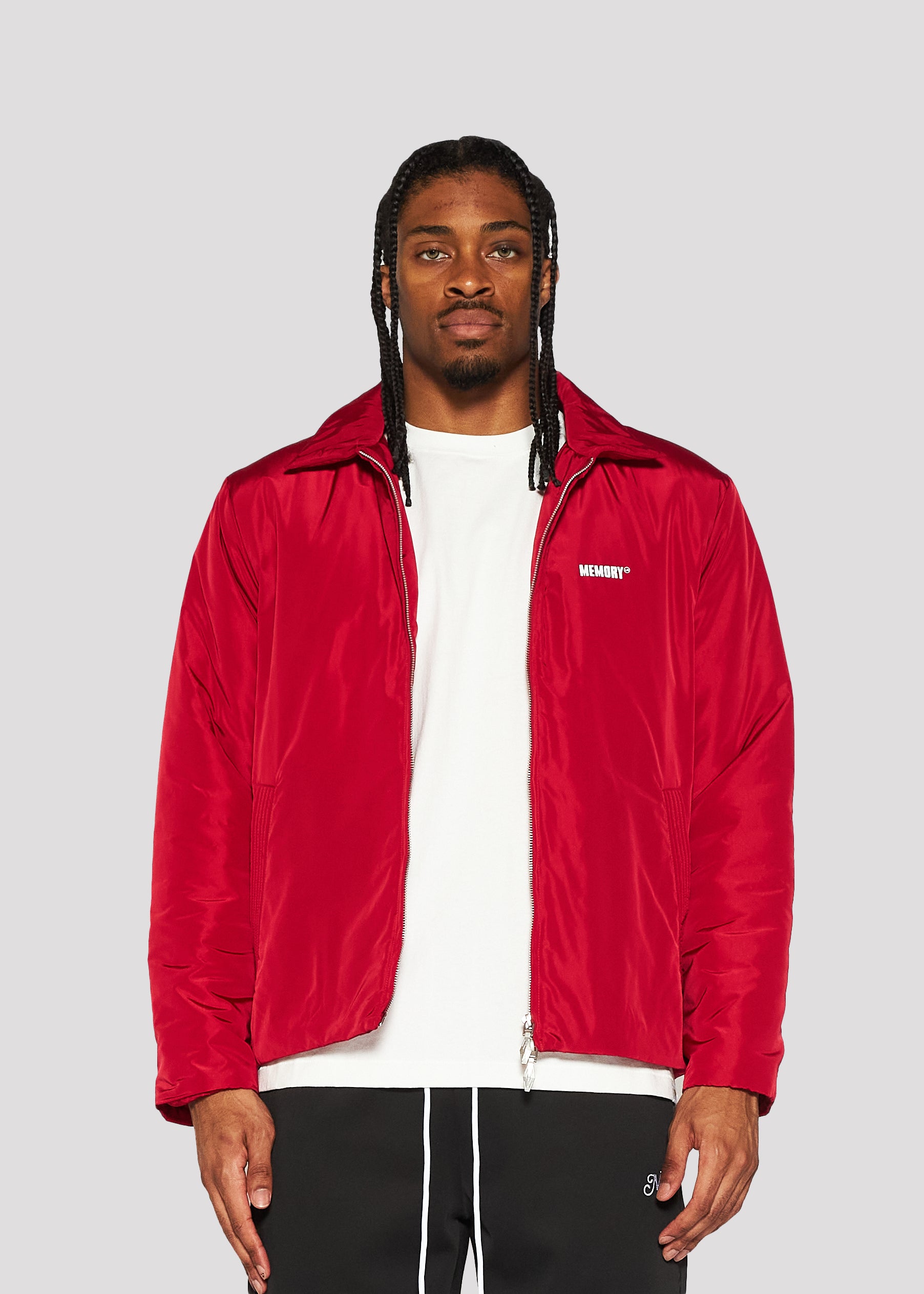Nylon Puff Jacket (Red)