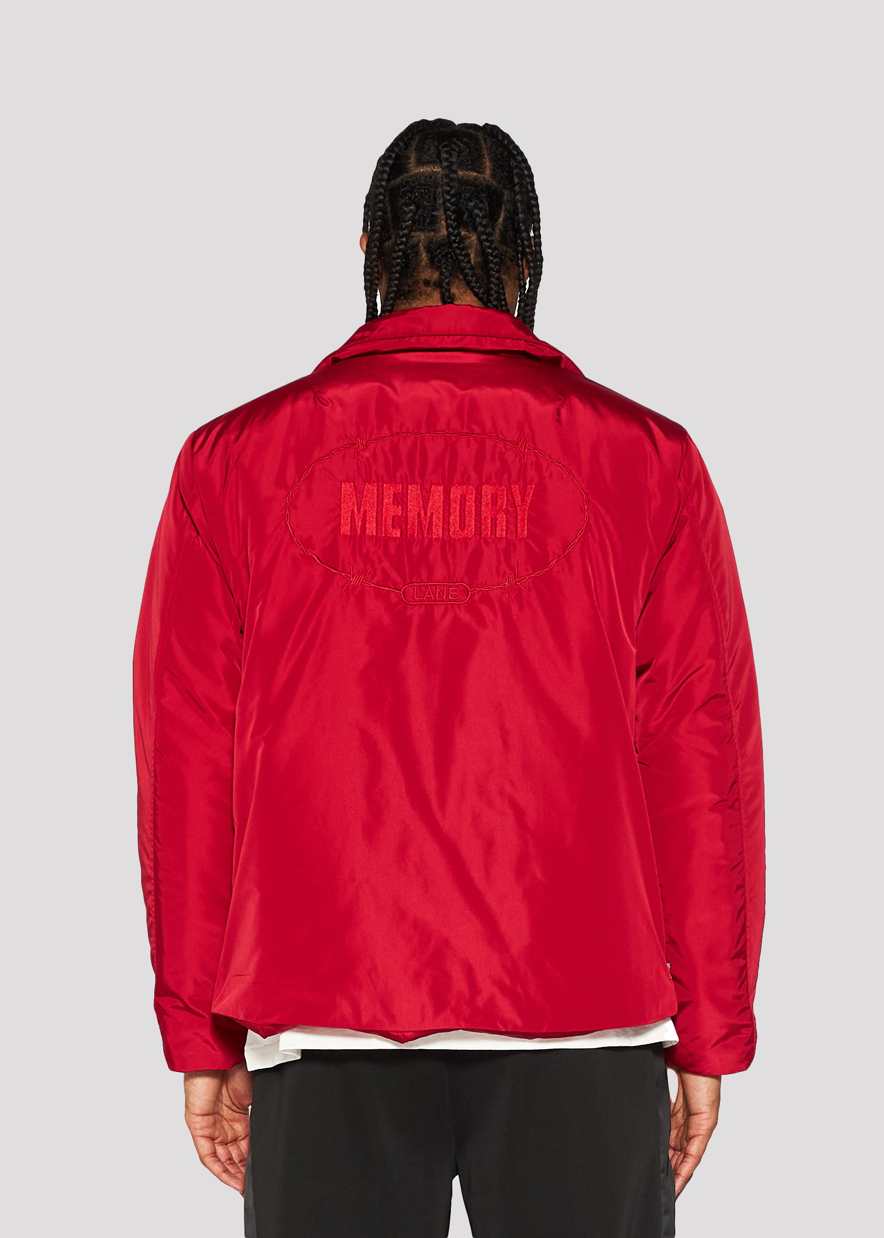 Nylon Puff Jacket (Red)
