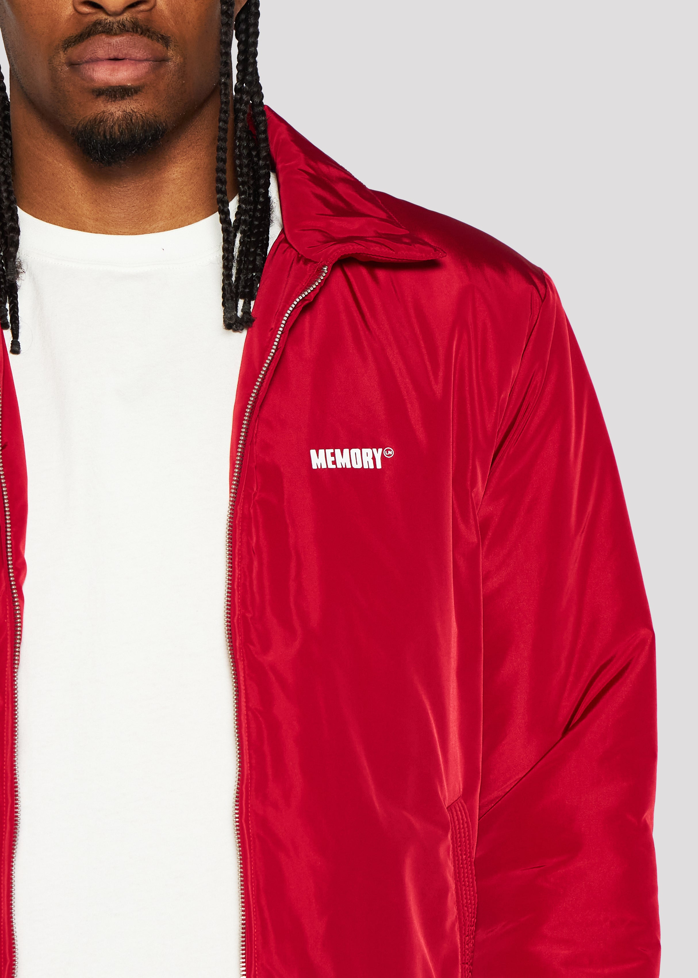 Nylon Puff Jacket (Red)