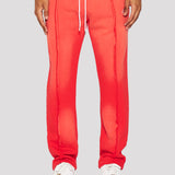 Raw Split Seam Pant (Red)