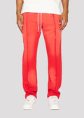 Raw Split Seam Pant (Red)
