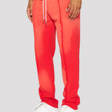 Raw Split Seam Pant (Red)