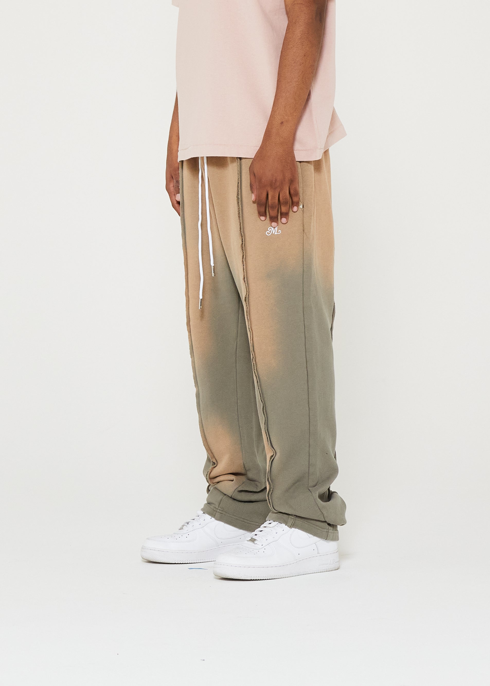 Raw Split Seam Pant (Olive)