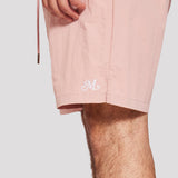 ML Script Crinkle Nylon Short (Dust Pink)