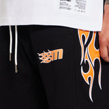 Outlaw Flame Fleece Short (Black)