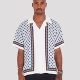 Block Chain Button Down Shirt (White)