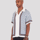 Block Chain Button Down Shirt (White)