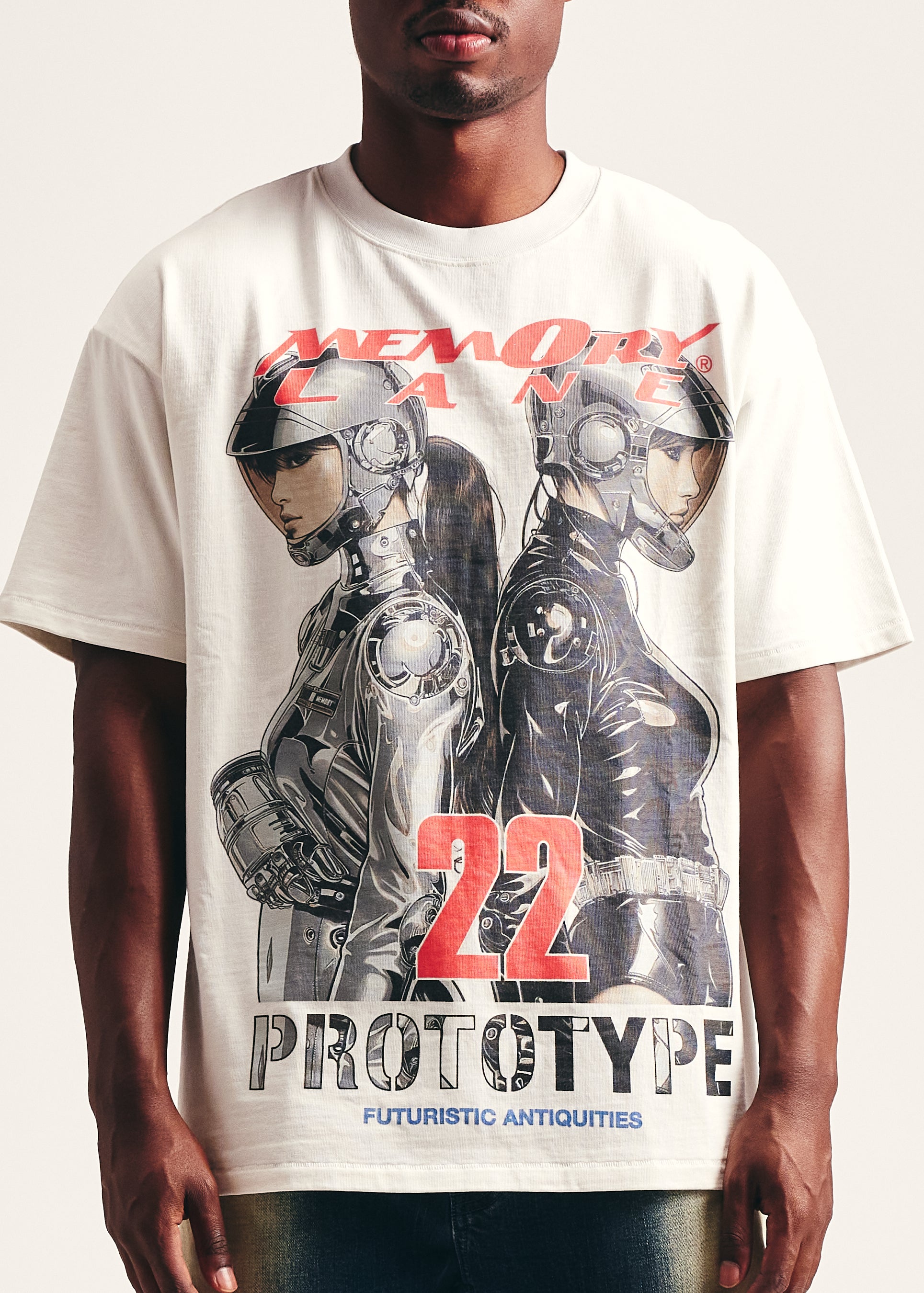 Proto Twins Tee (Off White)