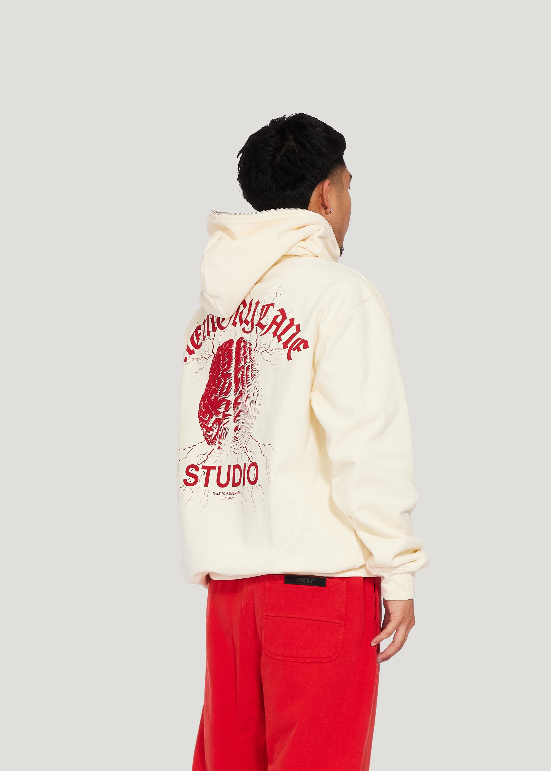 Studio Zip Hoodie (Off White)