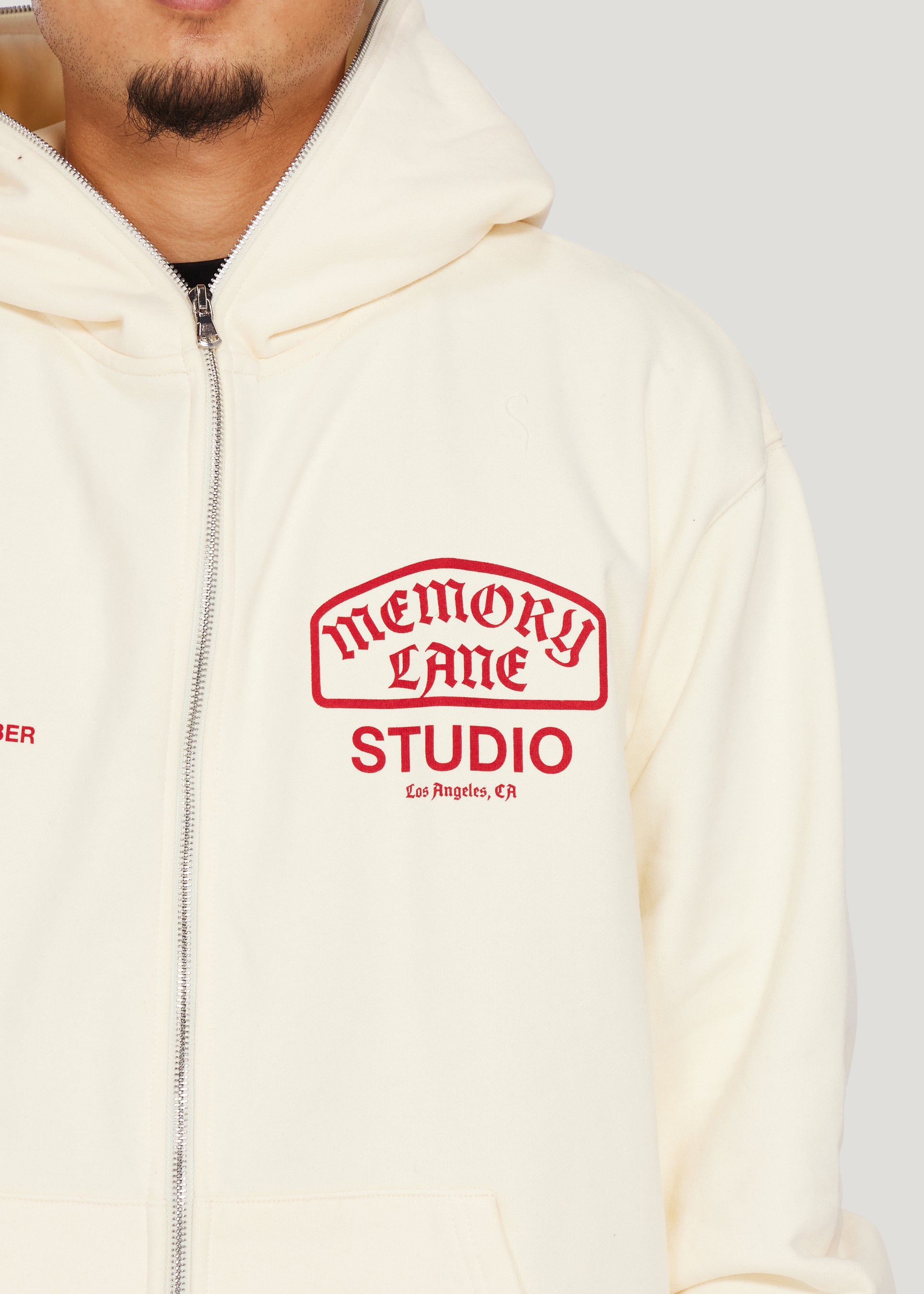 Studio Zip Hoodie (Off White)