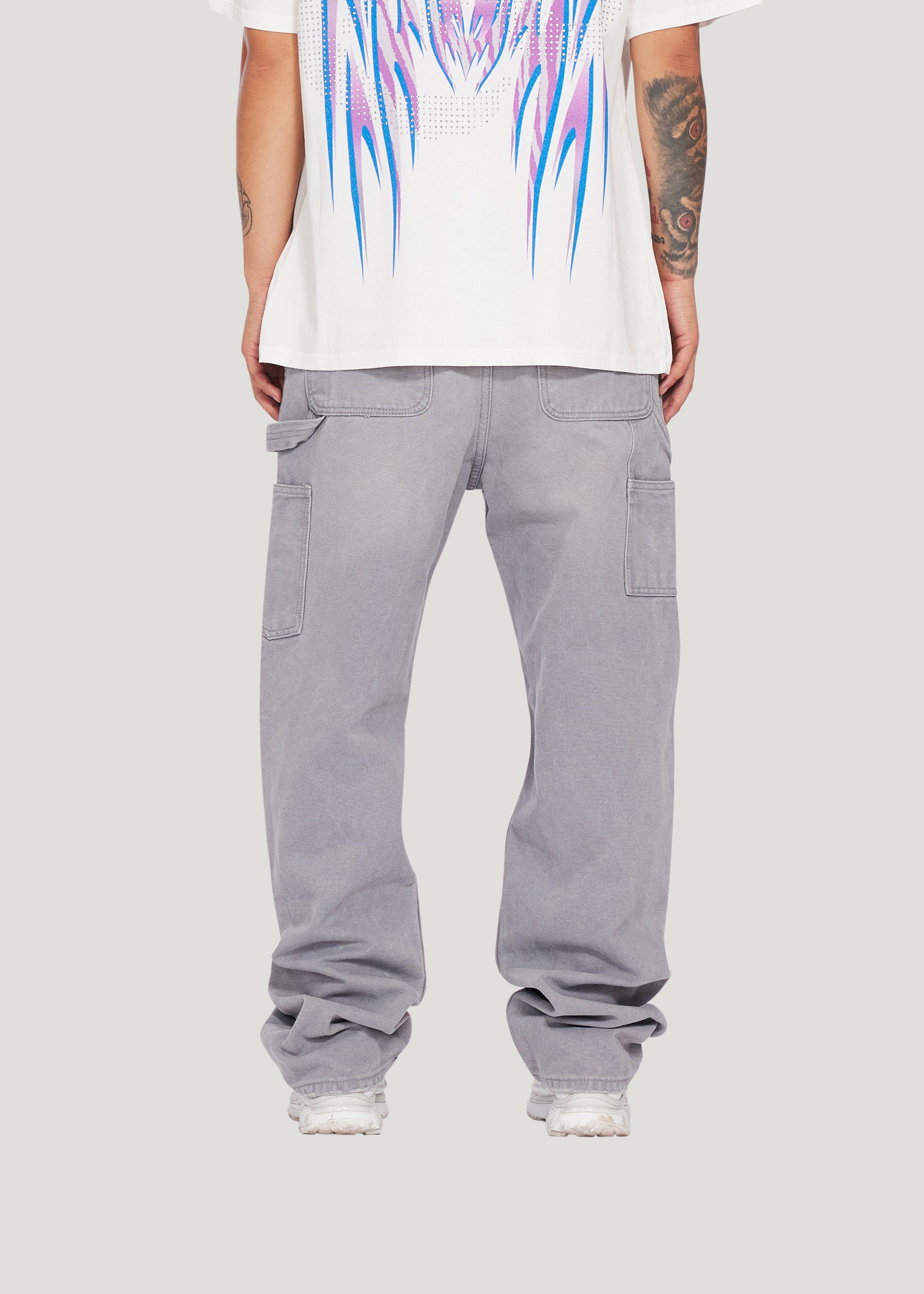 Work Wear Double Knee Pants (Gray)