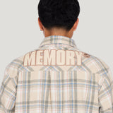 Flannel Shirt Jacket (Khaki)