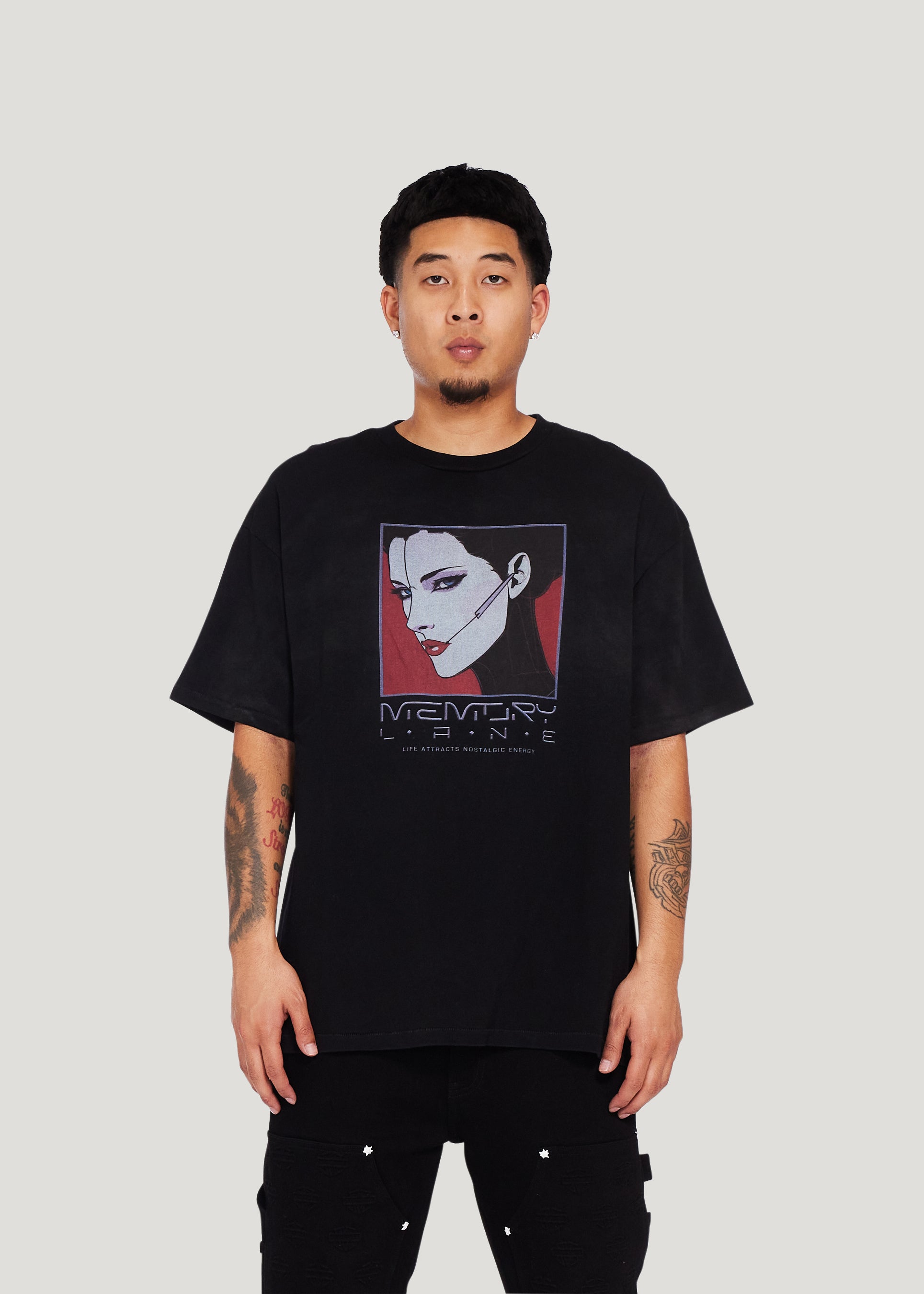 L.A.N.E. Tee (Vintage Black)