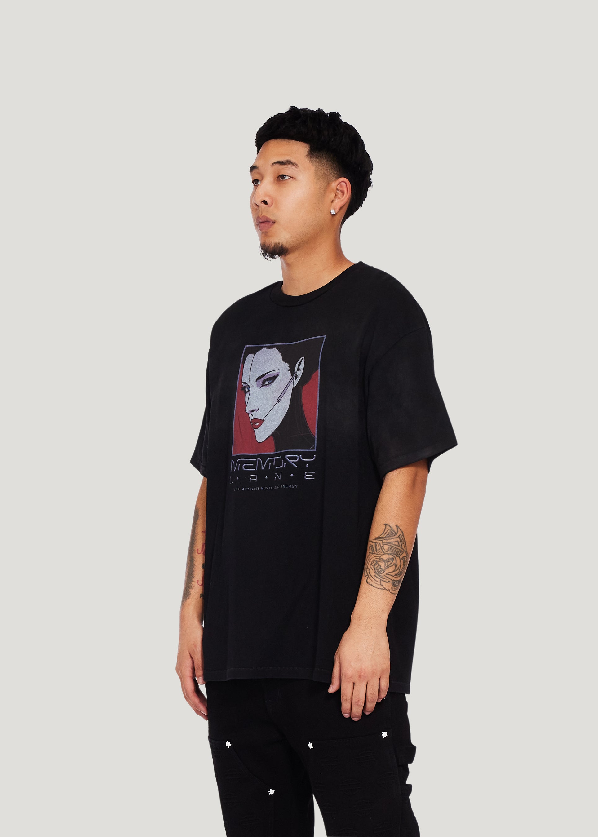 L.A.N.E. Tee (Vintage Black)