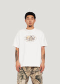 Camo Barbwire Logo Tee (Off White)