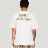 Camo Barbwire Logo Tee (Off White)