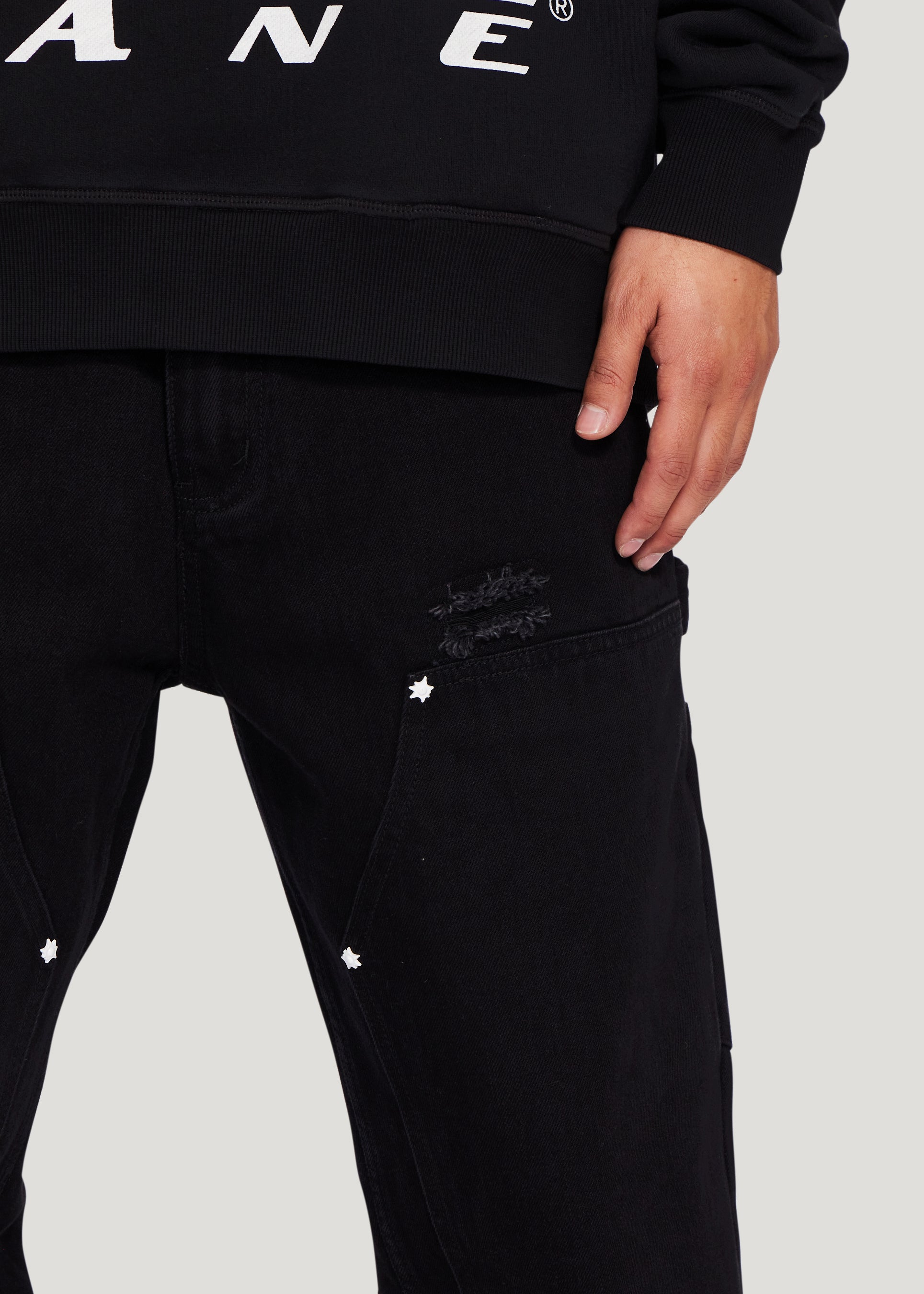 Work Wear Double Knee Pant (Black)