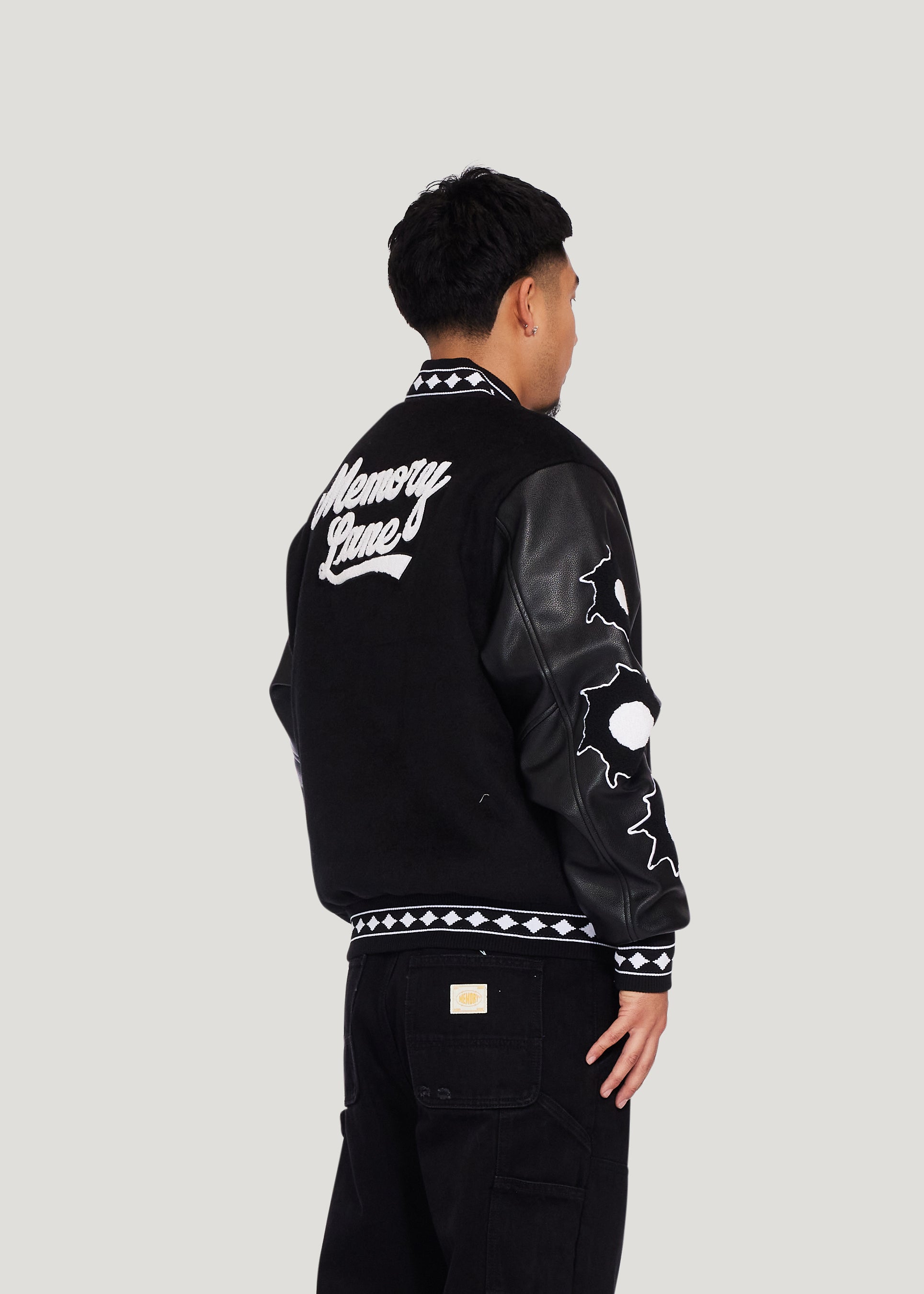 Varsity Letterman Jacket (Black)