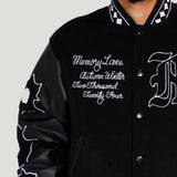 Varsity Letterman Jacket (Black)