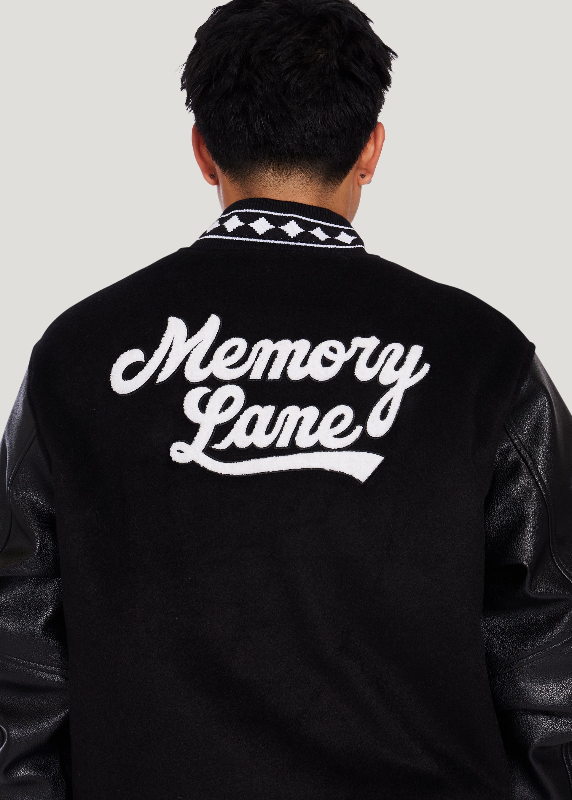 Varsity Letterman Jacket (Black)