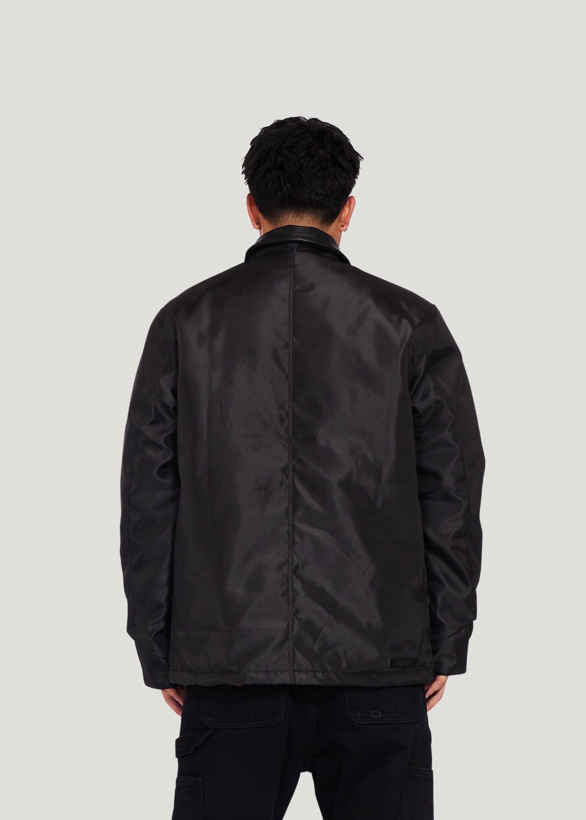 Nylon Oxford Chore Jacket (Black)