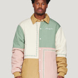 Patchwork Padded Shirt - Multi (Khaki)