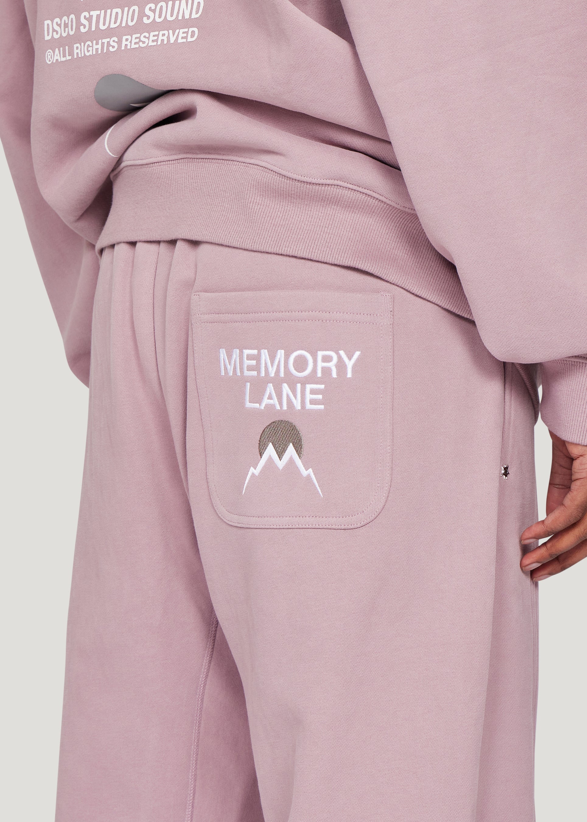 Split Seam Sweatpant (Dust Pink)