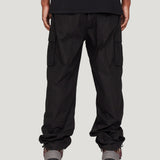 Baggy Nylon Cargo Pant (Black)