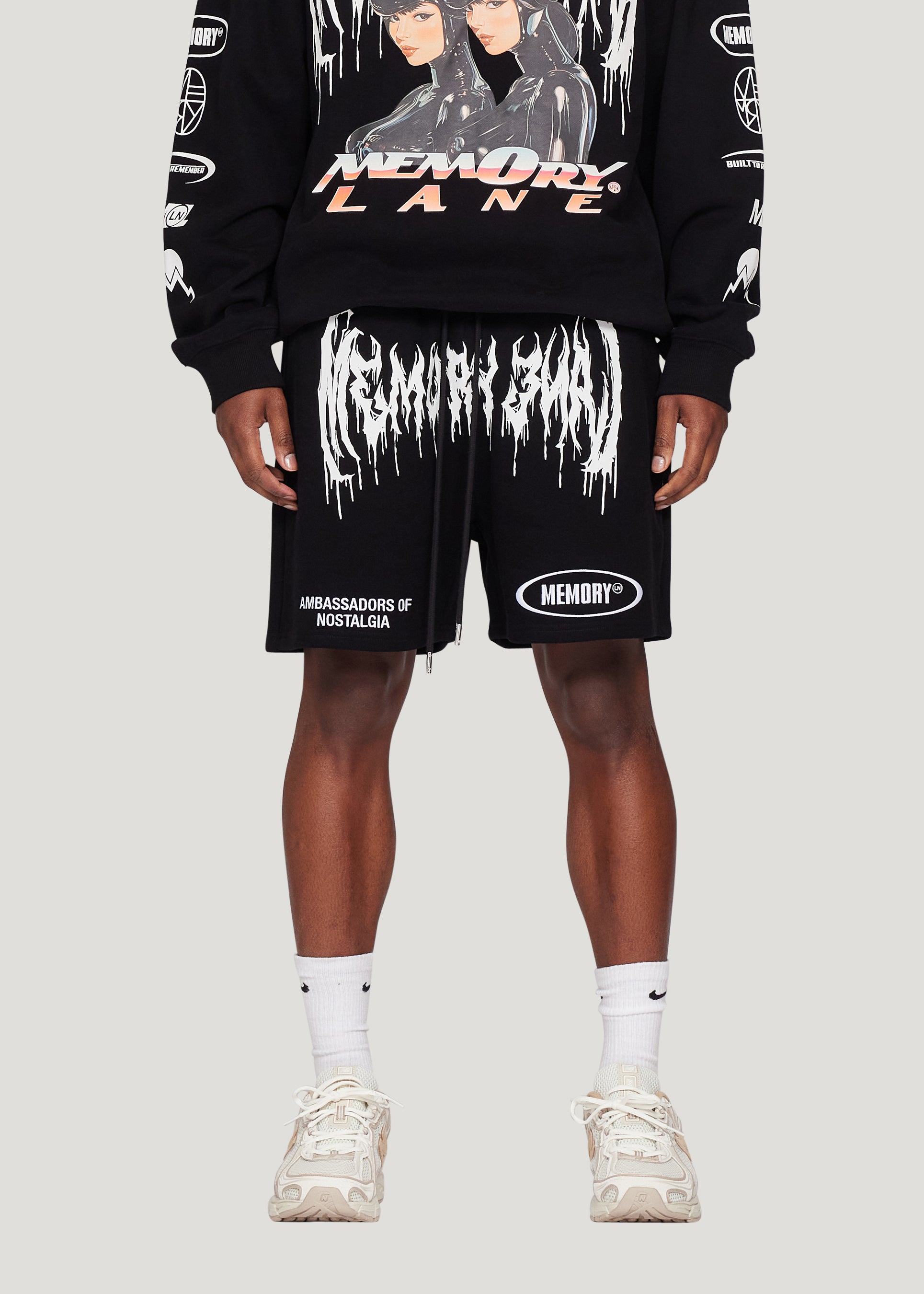 Mash Up Sweat Short (Black)