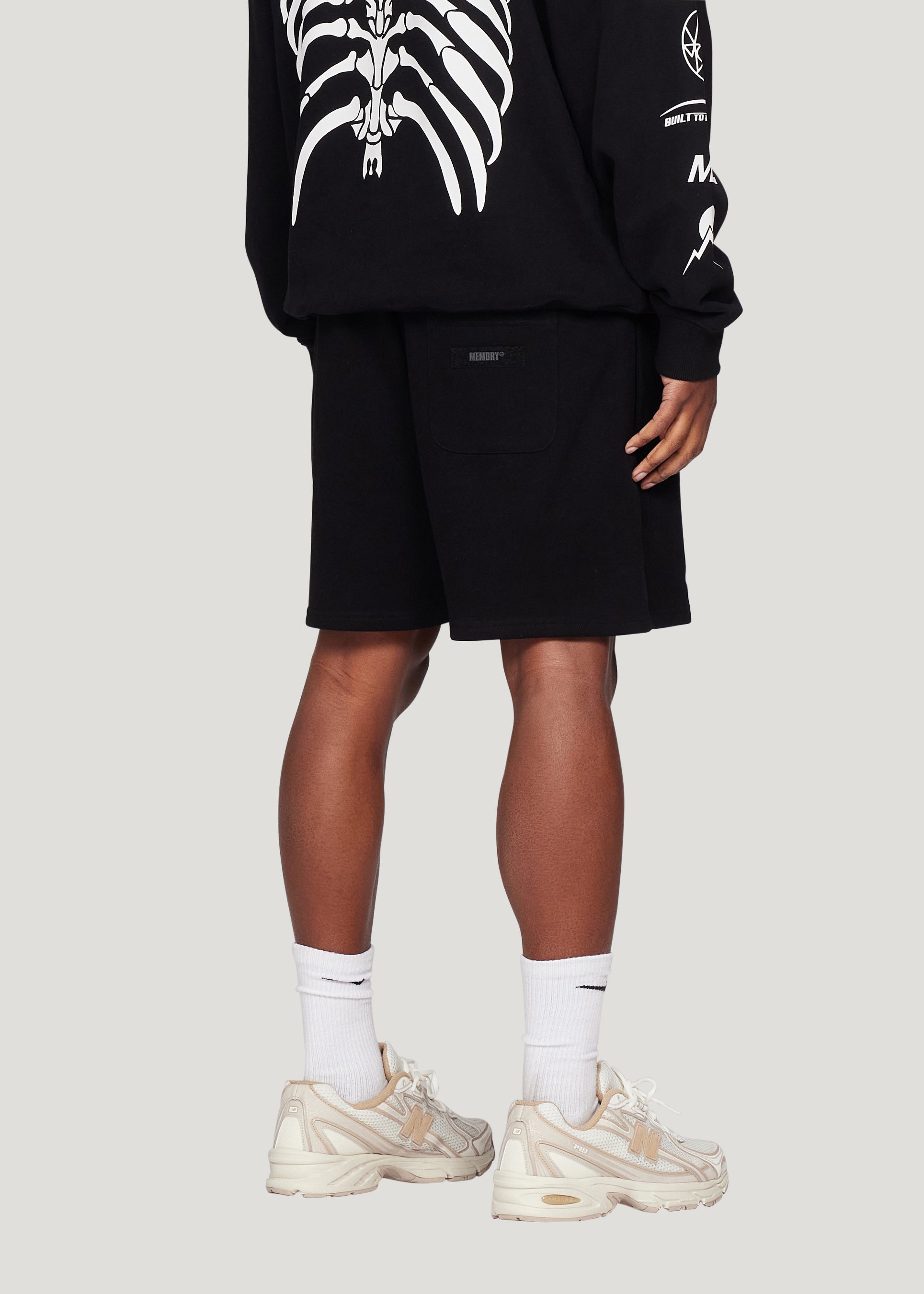 Mash Up Sweat Short (Black)