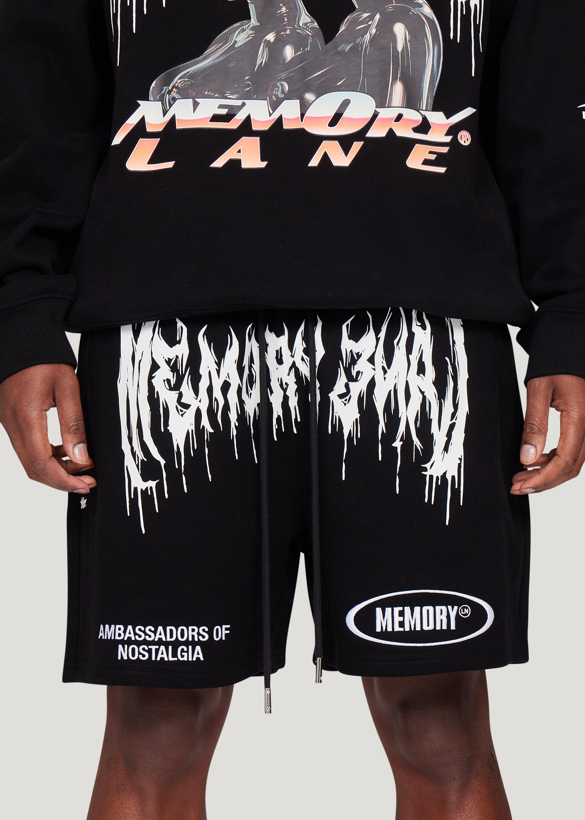 Mash Up Sweat Short (Black)