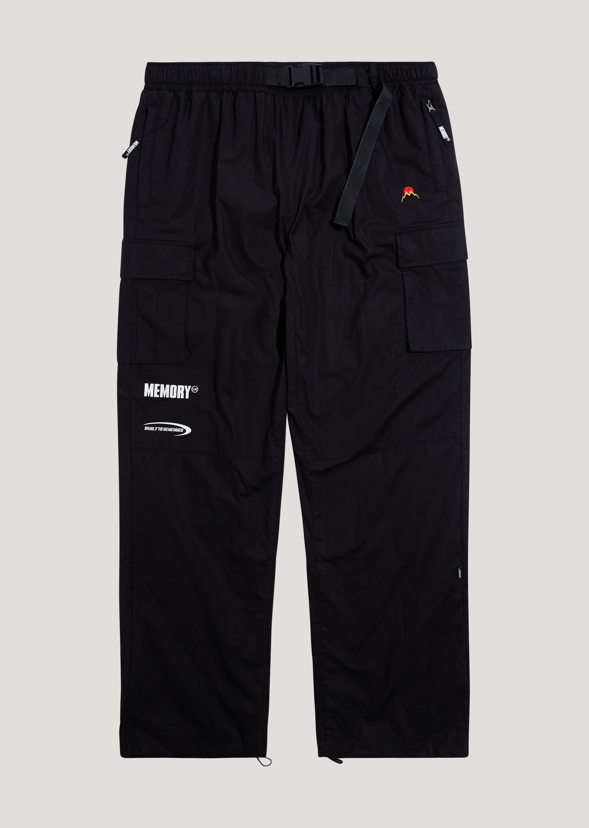 Baggy Nylon Cargo Pant (Black)